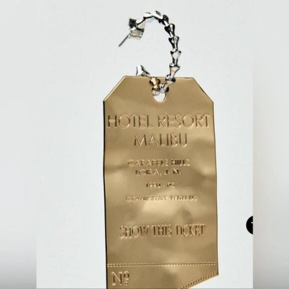 Zara plate earrings New with Gift box 🎁 - Picture 3 of 7